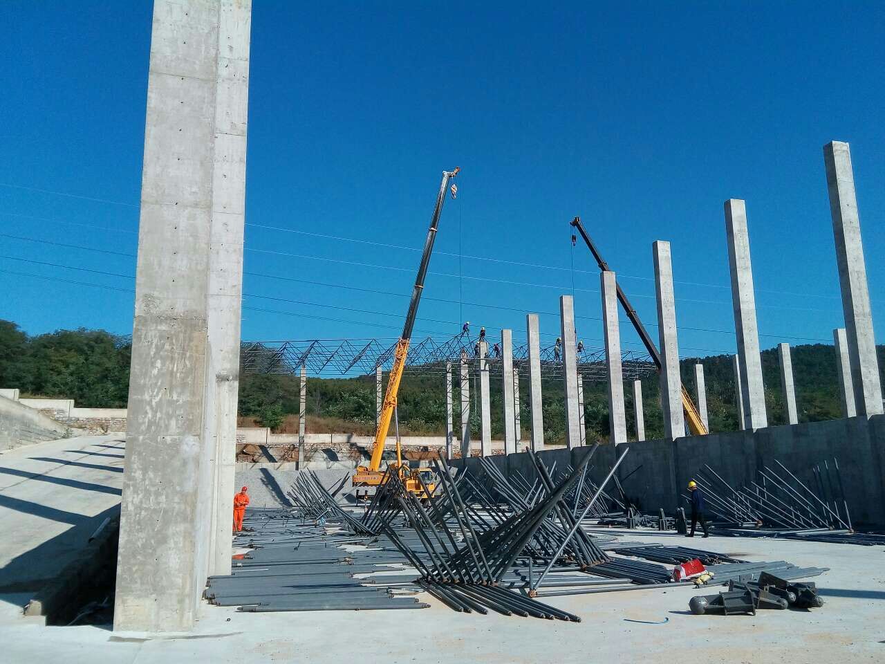 武穴威海攪拌站網(wǎng)架